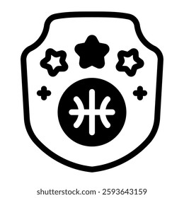 This Badge icon is suitable for Basketball, Sport Event, etc