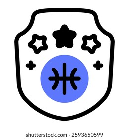 This Badge icon is suitable for Basketball, Sport Event, etc