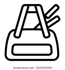 This Badminton Bag icon is suitable for Badminton, Sport, etc