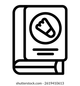 This Badminton Book icon is suitable for Badminton, Sport, etc