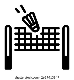 This Badminton Net icon is suitable for Badminton, Sport, etc