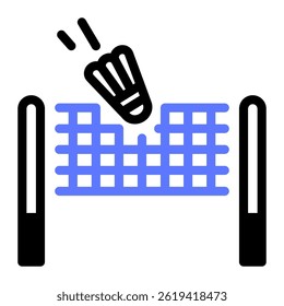 This Badminton Net icon is suitable for Badminton, Sport, etc