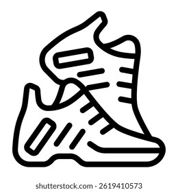 This Badminton Shoes icon is suitable for Badminton, Sport, etc