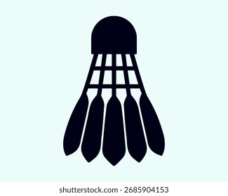 Esta silueta de Vector de volante de bádminton.