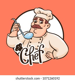 This is a bakery logo design template with face of a chef. It's good for bakery logo or restaurant logo.