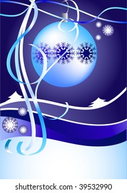 This is  the  ball decorative blue
