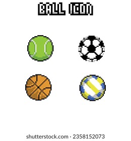 this is ball icon in pixel art with simple color and white background ,this item good for presentations,stickers, icons, t shirt design,game asset,logo and your project.
