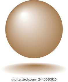 This is a ball and shadow design icon