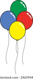 this a ballons icon picture