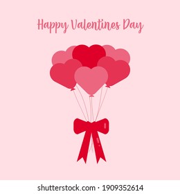 This is balloon and tape isolated on a white background. Vector illustration. Could be used for postcards, banners, flyers, Valentine’s Day, holiday decorations and etc.
