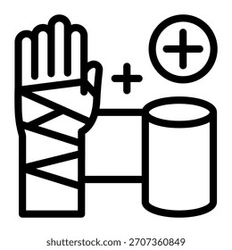 Dieses Bandage-Symbol ist für die Apotheke geeignet.
