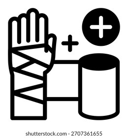 Este ícone Bandage é adequado para farmácia.