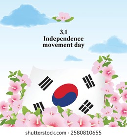 This is a banner to commemorate Korea's Independence Movement Day.