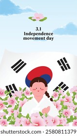 This is a banner design to commemorate Korea’s Independence Movement Day.