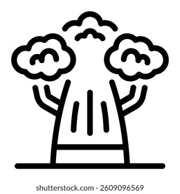 This Baobab icon is suitable for Africa, Africa Day, etc