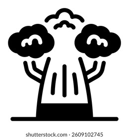 This Baobab icon is suitable for Africa, Africa Day, etc