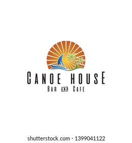 this is bar and cafe logo design