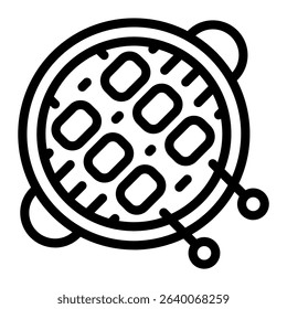 This Barbecue icon is suitable for 4th of July, Independence Day, etc