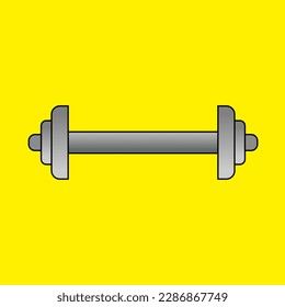 this is barbell vector icon design