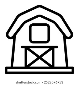 This Barn icon is suitable for Thanksgiving day and autumn season, etc.