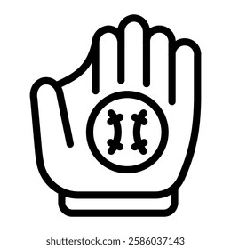 This Baseball Glove icon is suitable for Baseball Sport