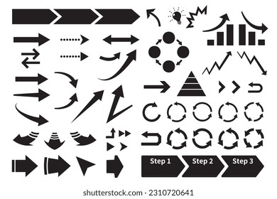 This basic arrow material is monochrome and easy to use.