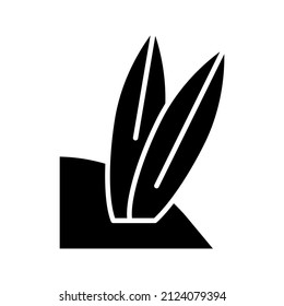 this is a beach-related icon that uses a glyph style