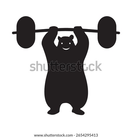 This bear doesn’t hibernate—he lifts weights and flexes like a forest champ!