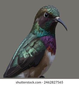 This is a beautiful bird. Its name hummingbird.