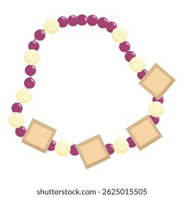 Esta hermosa pulsera cuenta con cuentas brillantes y delicados encantos, añadiendo un toque de elegancia y sofisticación a cualquier atuendo