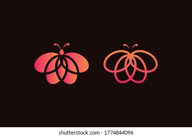 This is a beautiful butterfly logo or picture