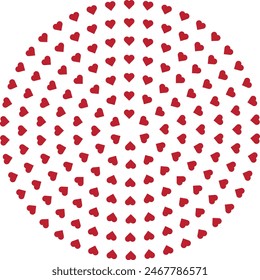 This is a beautiful circular heart shape design..