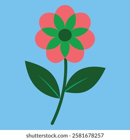 This beautiful flower vector illustration showcases a delicate and intricate floral design with vibrant colors and smooth gradients. The high-quality vector format ensures sharp lines and scalability
