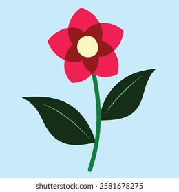 This beautiful flower vector illustration showcases a delicate and intricate floral design with vibrant colors and smooth gradients. The high-quality vector format ensures sharp lines and scalability
