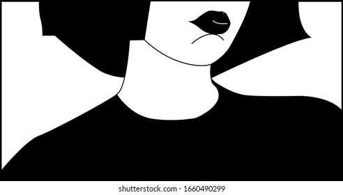 this is a beautiful girl in black colors
