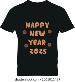 This is a beautiful iconic T-shirt made for the New Year 2025
