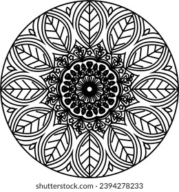 Este es un hermoso diseño de mandala