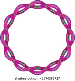 This beautiful Pink Gradient Round Twisted Border can be used as a Picture Frame, Photo Album Design etc. 
