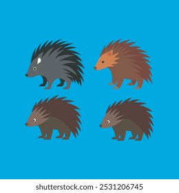 This "Beautiful Porcupine vector art illustration" is a high-quality digital product featuring a detailed, stylized porcupine in vector format, perfect for graphic design, print, or digital use.