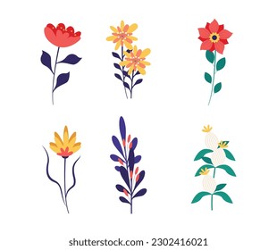 This is a beautiful spring flower collection.