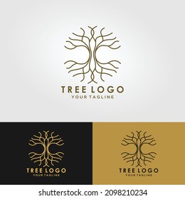 This beautiful tree logo vector Tree Circle is a symbol of life, beauty, growth, strength and good health.