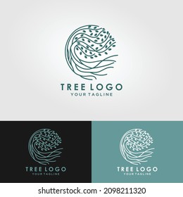 This beautiful tree logo vector Tree Circle is a symbol of life, beauty, growth, strength and good health.