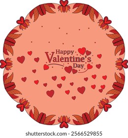 This is a beautiful vector art with valentines day frame