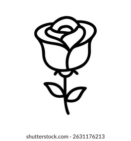 This is a beautiful vector design of a rose.