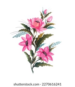 This is a Beautiful vector floral illustration.