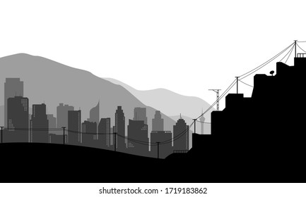 this is a beautiful vector illustration of a city