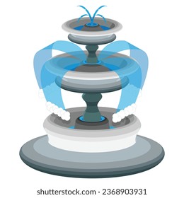 This is a beautiful vector illustration of a water fountain. It is perfect for a wide range of projects, including websites, blog posts, social media, and more.