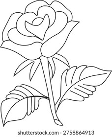 This beautifully crafted rose vector illustration captures the timeless elegance and romantic charm of one of the most iconic flowers. Designed with fine details and smooth curves, the artwork highlights the delicate petals, natural form, and graceful structure of a blooming rose. Created in high-quality EPS format, this vector design is fully scalable, ensuring crisp and clear visuals for both print and digital use.

Perfect for a wide range of creative projects, this rose illustration is ideal for wedding invitations, greeting cards, floral branding, beauty products, Valentine’s Day designs, and decorative artwork. Its versatile style suits both modern and classic themes, making it a valuable addition to any designer’s collection.

The design symbolizes love, beauty, passion, and romance, making it especially suitable for emotional and artistic projects. Easily customizable in color and size, this rose vector allows designers to adapt it according to their unique creative needs. Whether used as a standalone element or part of a larger composition, it adds a touch of elegance and sophistication.