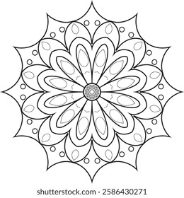 This beautifully designed Mandala Coloring Book for adults. Featuring intricate patterns and detailed designs, this coloring book offers a calming escape and promotes mindfulness.