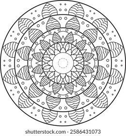 This beautifully designed Mandala Coloring Book for adults. Featuring intricate patterns and detailed designs, this coloring book offers a calming escape and promotes mindfulness.